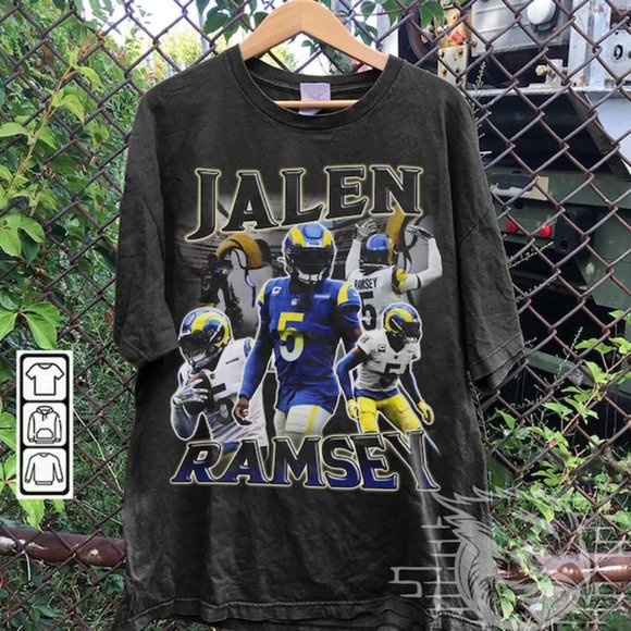 Vintage 90s Graphic Style Jalen Ramsey T-Shirt, Jalen Ramsey shirt Oversize tee - Picture 1 of 2